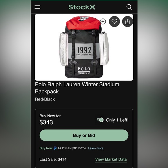 Collectors Polo Ralph Lauren Winter Stadium Backpack - Picture 4 of 7